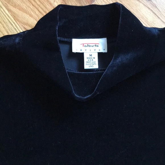 Talbots 2 piece velour top and cardigan - Picture 5 of 7